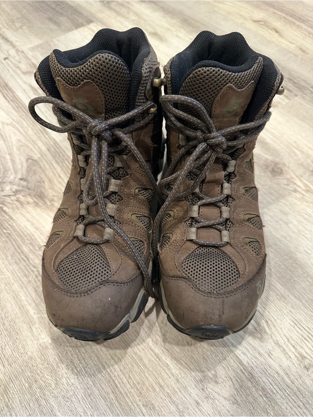 Women's Brown Lace-Up Hiking Boots